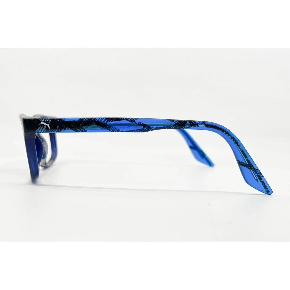 Puma Eyeglasses Kids Blue PJ0009OCOS 001 Full Rim Rectangular 49-16-130